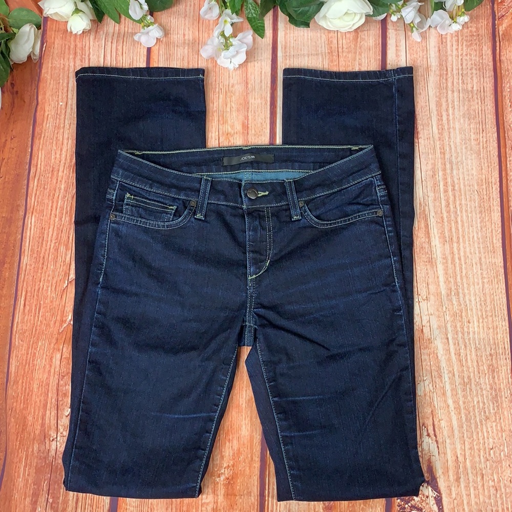 Joes "Gina" Slim Fit Mini Boot Dark Wash Jeans J88 - Picture 2 of 8